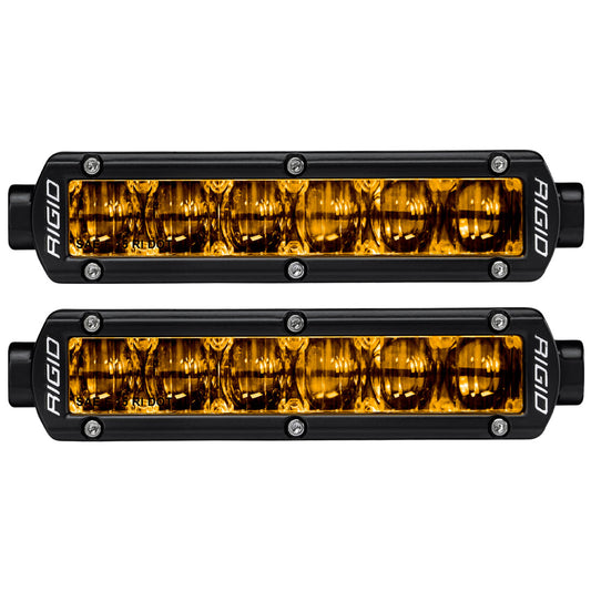 RIGID INDUSTRIES | SAE J583 Compliant Selective Yellow Fog Light Pair Sr-Series Pro 6 Inch Street Legal Surface Mount Rigid Industries | 906704