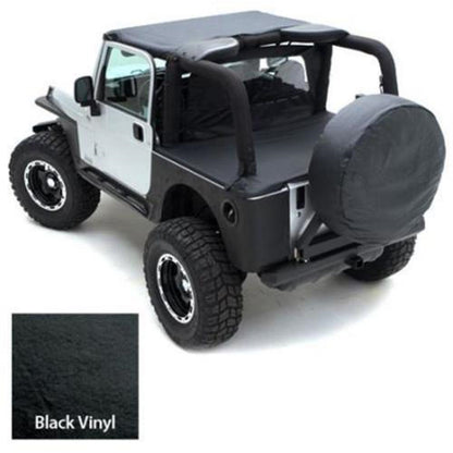 Smittybilt Outback Standard Bikini Top Black No Drill Installation Requires PN[90101] If Vehicle Does Not Have Windshield Channel I 90701