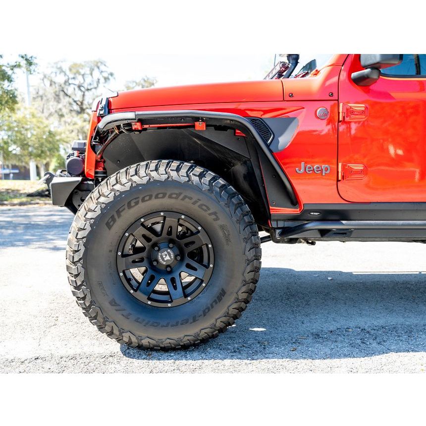 Rugged Ridge Metal Max Fender Flares (Front) for 2020-C Jeep Gladiator JT 11641.13