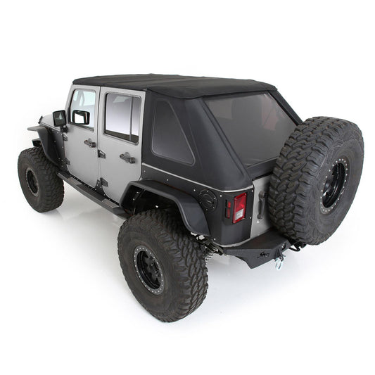 SMITTYBILT | Bowless Combo Top Kit W/Tinted Windows Black Diamond 07 18 Wrangler JK 4 Door Smittybilt |9083135K