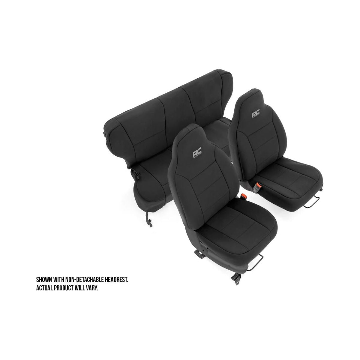 Rough Country 97-01 - Detachable Headrest Seat Covers I 91023