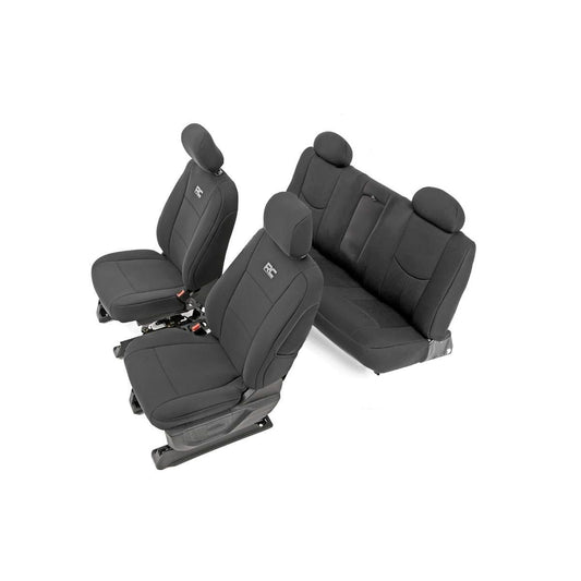 ROUGH COUNTRY Seat Covers | FR 40/20/40 & Rear | Chevy/GMC 1500 (14-18 & Classic) | 91025
