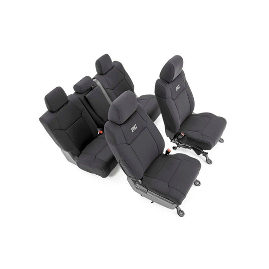 ROUGH COUNTRY Seat Covers | FR w/ Console Cover and Rear | Toyota Tundra 2WD/4WD (14-21) | 91027A