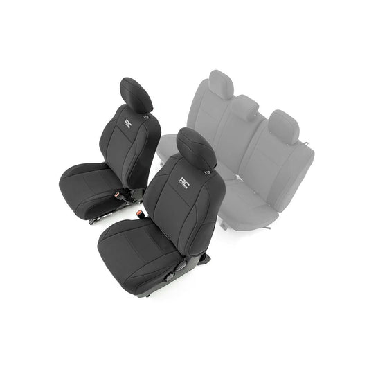 ROUGH COUNTRY Seat Covers | Front | Double Cab | Toyota Tacoma 2WD/4WD (2016-2023) | 91030