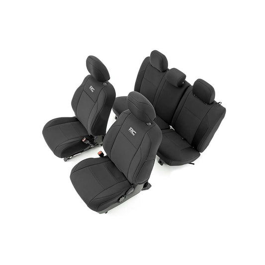 ROUGH COUNTRY Seat Covers | FR & RR | Double Cab | Toyota Tacoma 2WD/4WD (2016-2023) | 91031