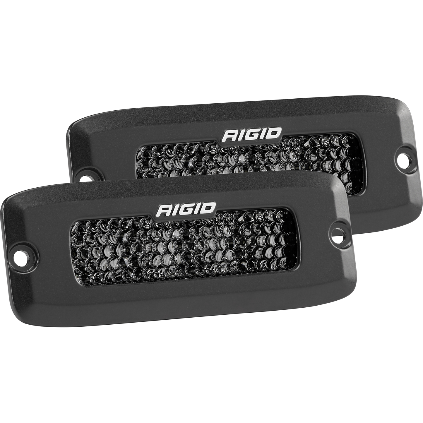 RIGID INDUSTRIES | Spot Diffused Midnight Flush Mount Pair SR-Q Pro RIGID Industries | 925513BLK