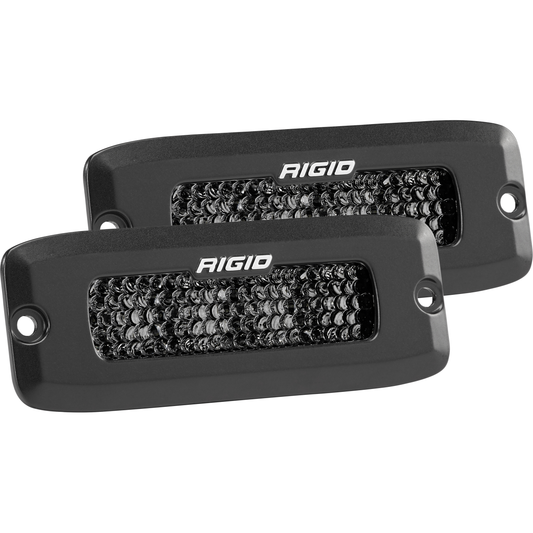 RIGID INDUSTRIES | Spot Diffused Midnight Flush Mount Pair SR-Q Pro RIGID Industries | 925513BLK