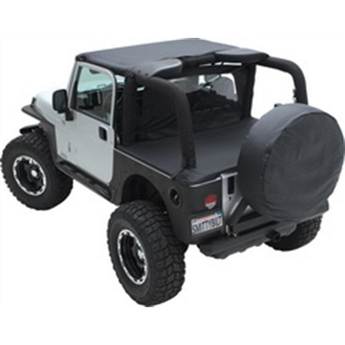 Smittybilt Outback Standard Bikini Top Black Denim No Drill Installation Requires PN[90104] If Vehicle Does Not Have Windshield Channel I 93315