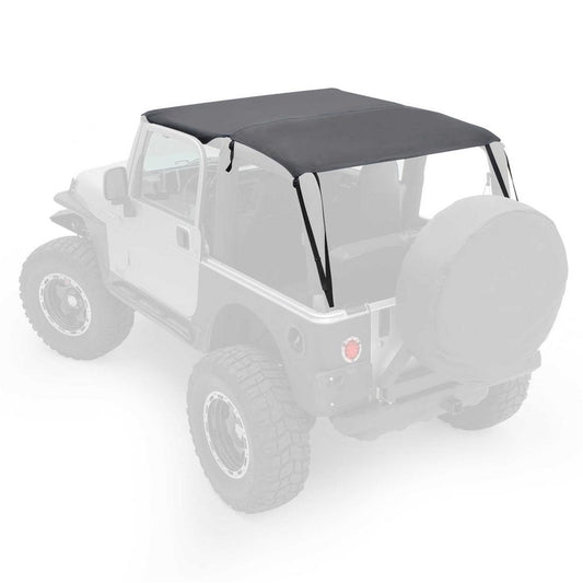 Smittybilt Extended Top Black Denim No Drill Installation Requires PN[90104] If Vehicle Does Not Have Windshield Channel I 93615