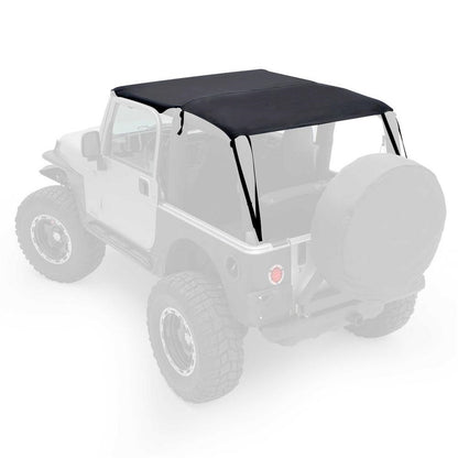 Smittybilt Extended Top Black Diamond No Drill Installation Requires PN[90104] If Vehicle Does Not Have Windshield Channel I 93635