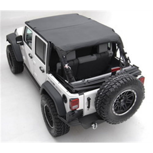 Smittybilt Extended Top Black Diamond No Drill Installation Requires PN[90105] If Vehicle Does Not Have Windshield Channel I 94535