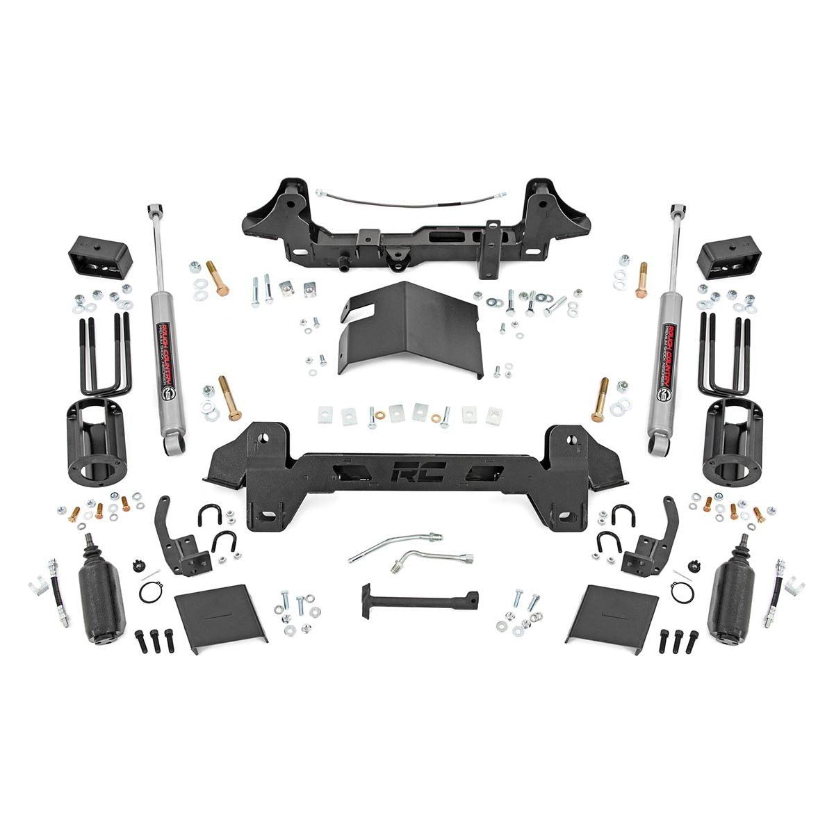 Rough Country Strut Spacers w/N3 Rear Shocks 6 Inch Lift Kit I 74130