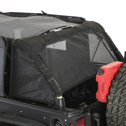 Smittybilt Cloak Extended Mesh Top Cloak Sides And Rear Black Mesh I 95501