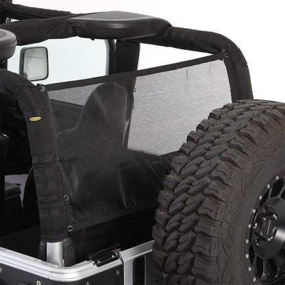 Smittybilt Cloak Extended Mesh Top Cloak Sides And Rear Black Mesh I 95601
