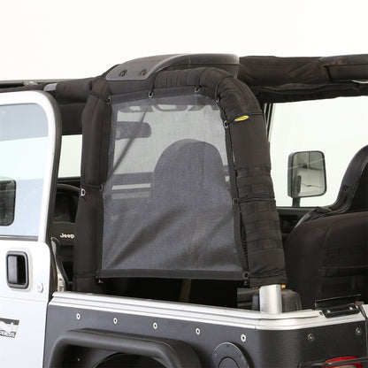 Smittybilt Cloak Extended Mesh Top Cloak Sides And Rear Black Mesh I 95601