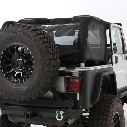 Smittybilt Cloak Extended Mesh Top Cloak Sides And Rear Black Mesh I 95601