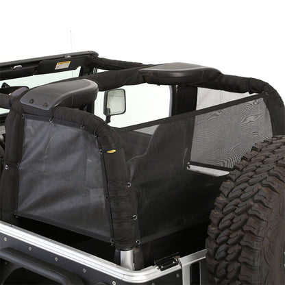 Smittybilt Cloak Extended Mesh Top Cloak Sides And Rear Black Mesh I 95601