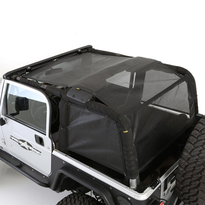 Smittybilt Cloak Extended Mesh Top Cloak Sides And Rear Black Mesh I 95601