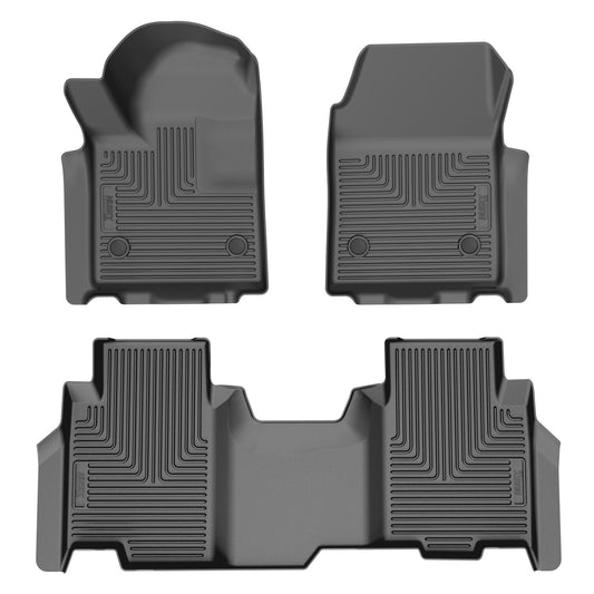 Husky Liners | Weatherbeater Front & 2nd Seat Floor Liners For 2024-2025 Silverado/Sierra EV Husky Liners | 96971