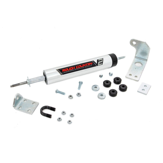 ROUGH COUNTRY V2 Steering Stabilizer | 0-5 Inch Lift | Ford F-150 4WD (1997-2003) | 8734370