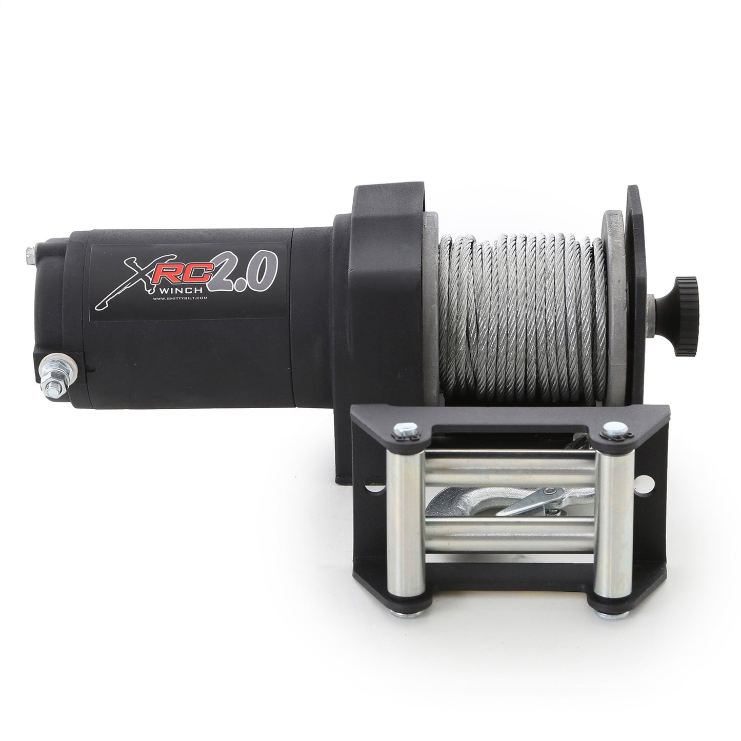 Smittybilt XRC2 Winch Rated Line Pull 2000lbs. 12V 1.0 HP 11 ft. Remote Lead 153:1 Gear Ratio Incl. 49 ft. Wire Rope I 97202