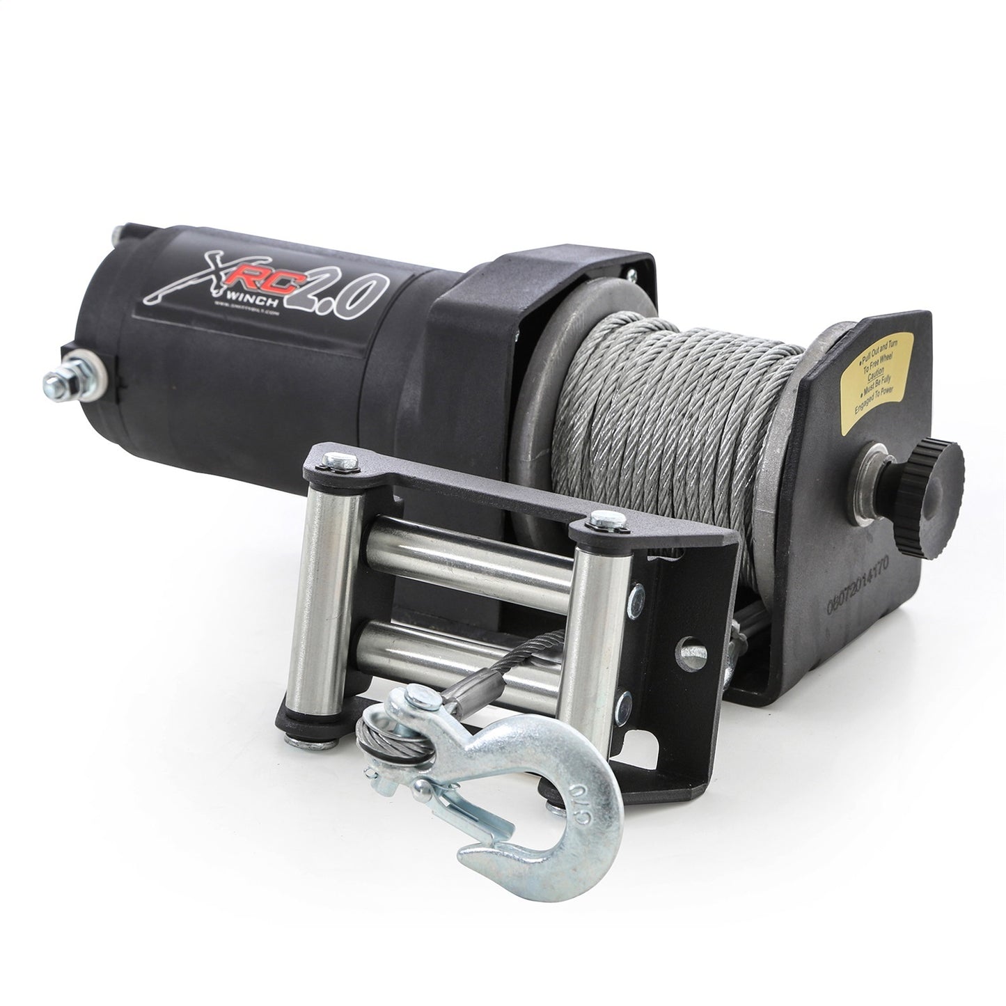 Smittybilt XRC2 Winch Rated Line Pull 2000lbs. 12V 1.0 HP 11 ft. Remote Lead 153:1 Gear Ratio Incl. 49 ft. Wire Rope I 97202