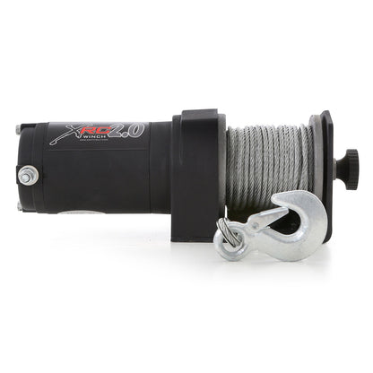 Smittybilt XRC2 Winch Rated Line Pull 2000lbs. 12V 1.0 HP 11 ft. Remote Lead 153:1 Gear Ratio Incl. 49 ft. Wire Rope I 97202