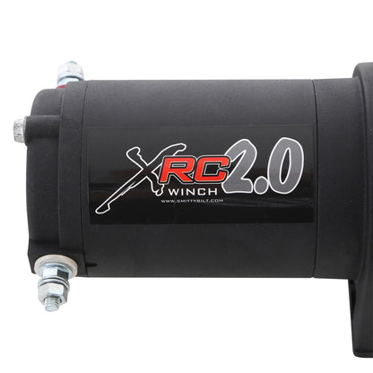 Smittybilt XRC2 Winch Rated Line Pull 2000lbs. 12V 1.0 HP 11 ft. Remote Lead 153:1 Gear Ratio Incl. 49 ft. Wire Rope I 97202