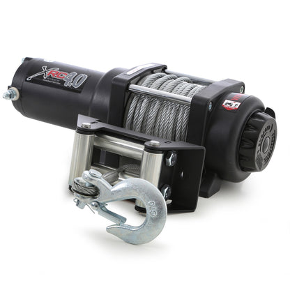 Smittybilt XRC4 Winch Rated Line Pull 4000lbs. 12V 4.19 HP 12 ft. Remote Lead 198:1 Gear Ratio 2-Stage Planetary Gear Self Locking Drum Incl. Remote 1/4 in. x 60 ft. Cable I 97204