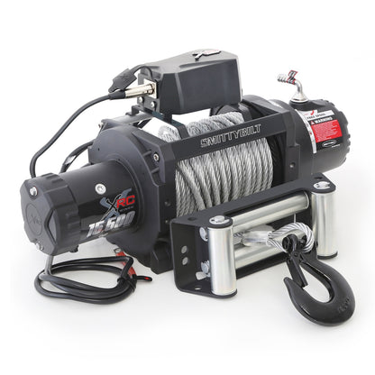 Smittybilt XRC-15.5K GEN 2 Winch Rated Line Pull 15500lbs. 12V 6.6 HP Rec. Battery 650CCA 12ft. Remote Lead 397:1 Gear Ratio 3-Stage Planetary Gear Cable: 25/64in. x 93.5ft. I 97415