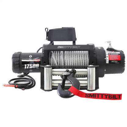 Smittybilt XRC-17.5K GEN 2 Winch Rated Line Pull 17500lbs. 12V 6.6 HP Rec. Battery 650CCA 12ft. Remote Lead 330:1 Gear Ratio 3-Stage Planetary Gear Cable: 7/16in. x 93.5ft. I 97417