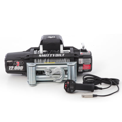 Smittybilt X2o-12K GEN 2 Winch 12000 lb. Rated Line Pull 6.6 hp Steel Rope Textured Black I 97512