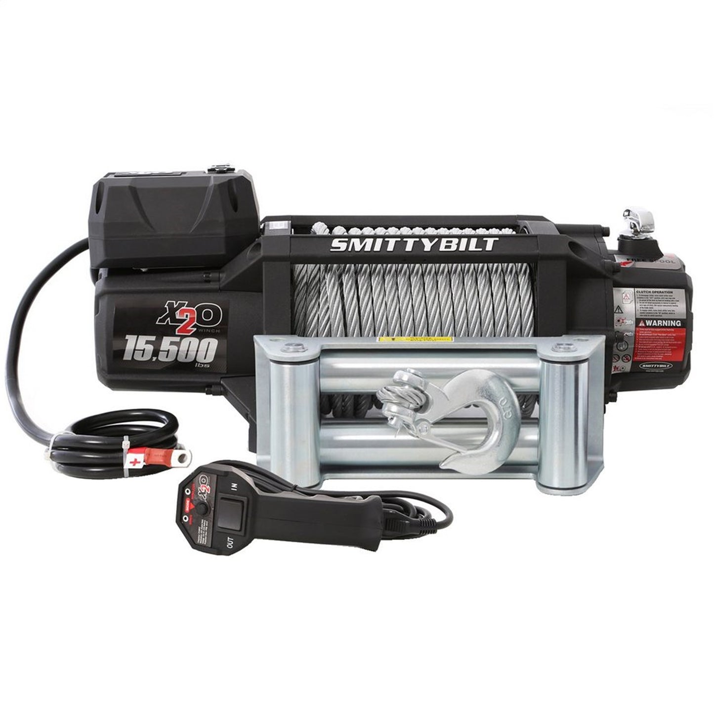 Smittybilt X2o-15.5K GEN 2 Winch 15500 lb. Rated Line Pull 6.6 hp Steel Rope Textured Black I 97515