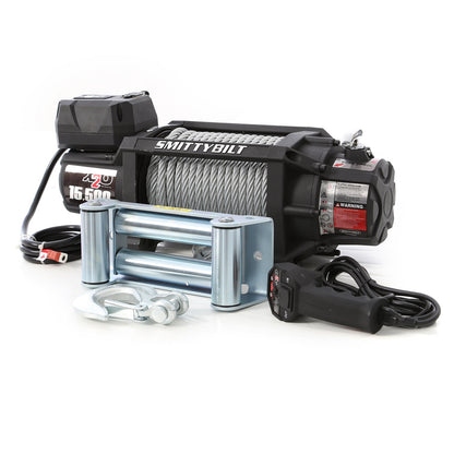 Smittybilt X2o-15.5K GEN 2 Winch 15500 lb. Rated Line Pull 6.6 hp Steel Rope Textured Black I 97515