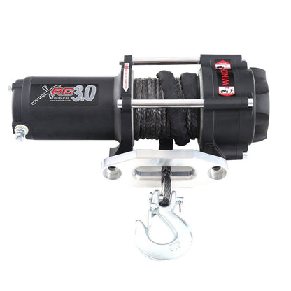 Smittybilt XRC3 Winch Rated Line Pull 3000lbs. 12V 3.9 HP 11.5 ft. Remote Lead 136:1 Gear Ratio 2-Stage Planetary Gear Self Locking Drum Incl. Remote 40ft Synthetic Rope I 98203