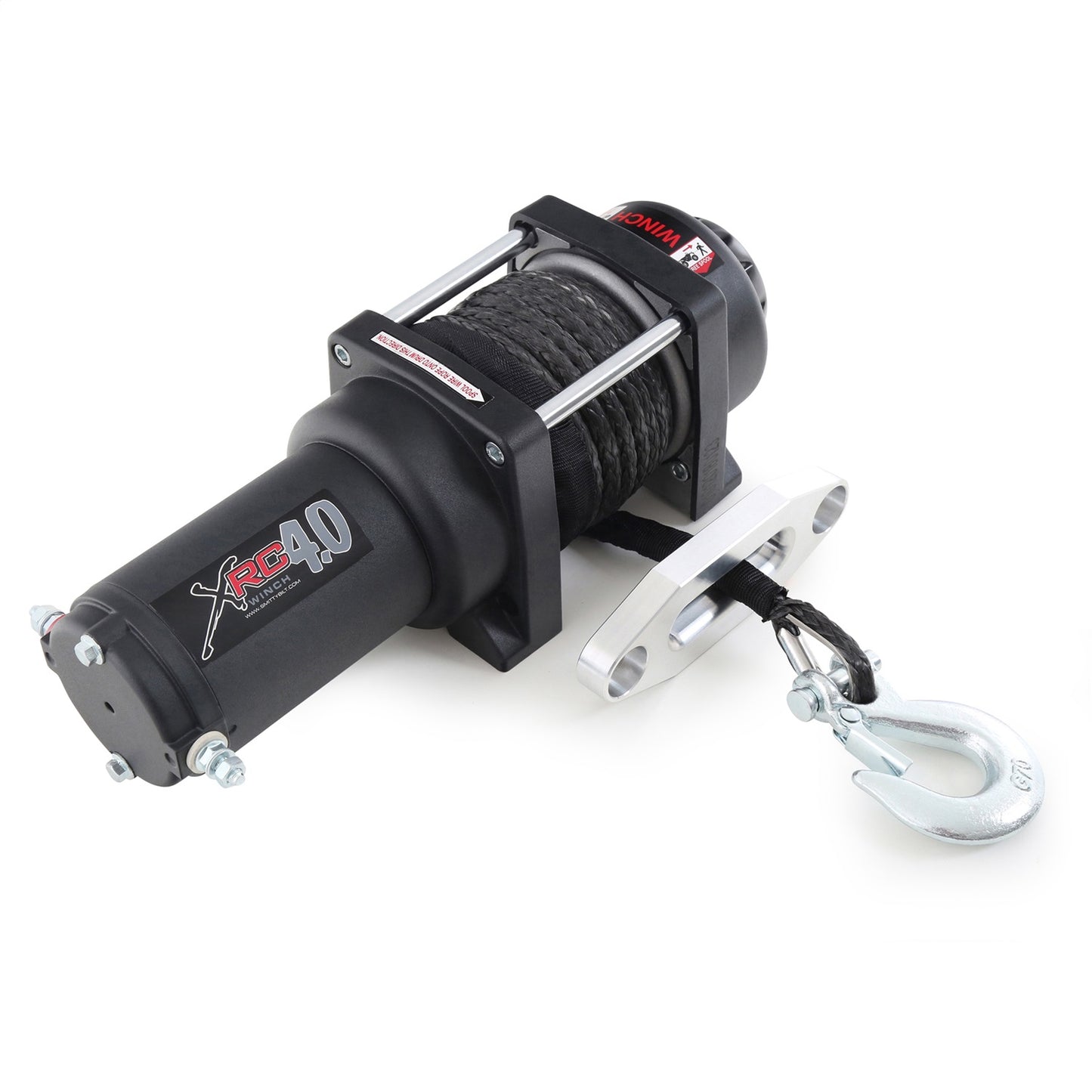 Smittybilt XRC4 Winch Rated Line Pull 4000lbs. 12V 4.19 HP 12 ft. Remote Lead 198:1 Gear Ratio 2-Stage Planetary Gear Self Locking Drum Incl. Remote 30ft Synthetic Rope I 98204