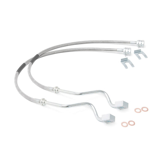 ROUGH COUNTRY Brake Lines | Stainless | FR | 4-8 Inch Lift | Ford F-250/F-350 Super Duty (99-04) | 89705