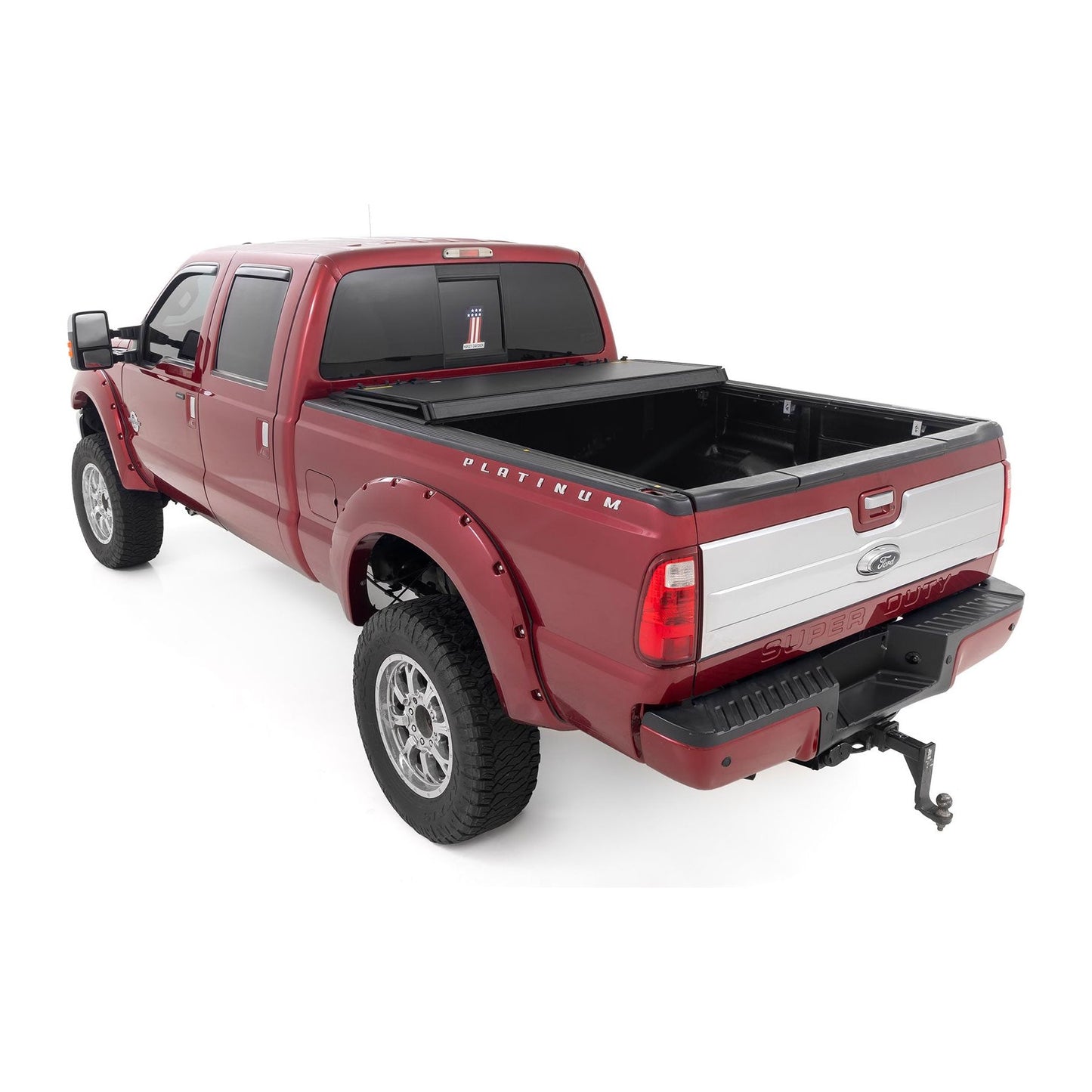 Rough Country 6'10 Hard Tri-Fold Flip Up Bed Cover I 49214651