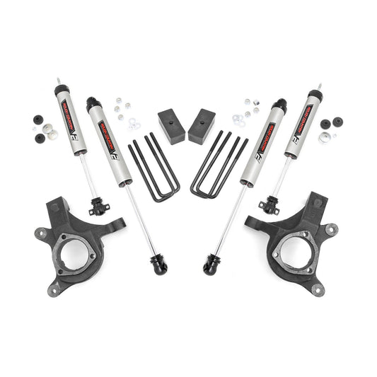 ROUGH COUNTRY 3 inch Lift Kit | V2 | Chevy Silverado & GMC Sierra 1500 2WD (1999-2006 & Classic) | 23277