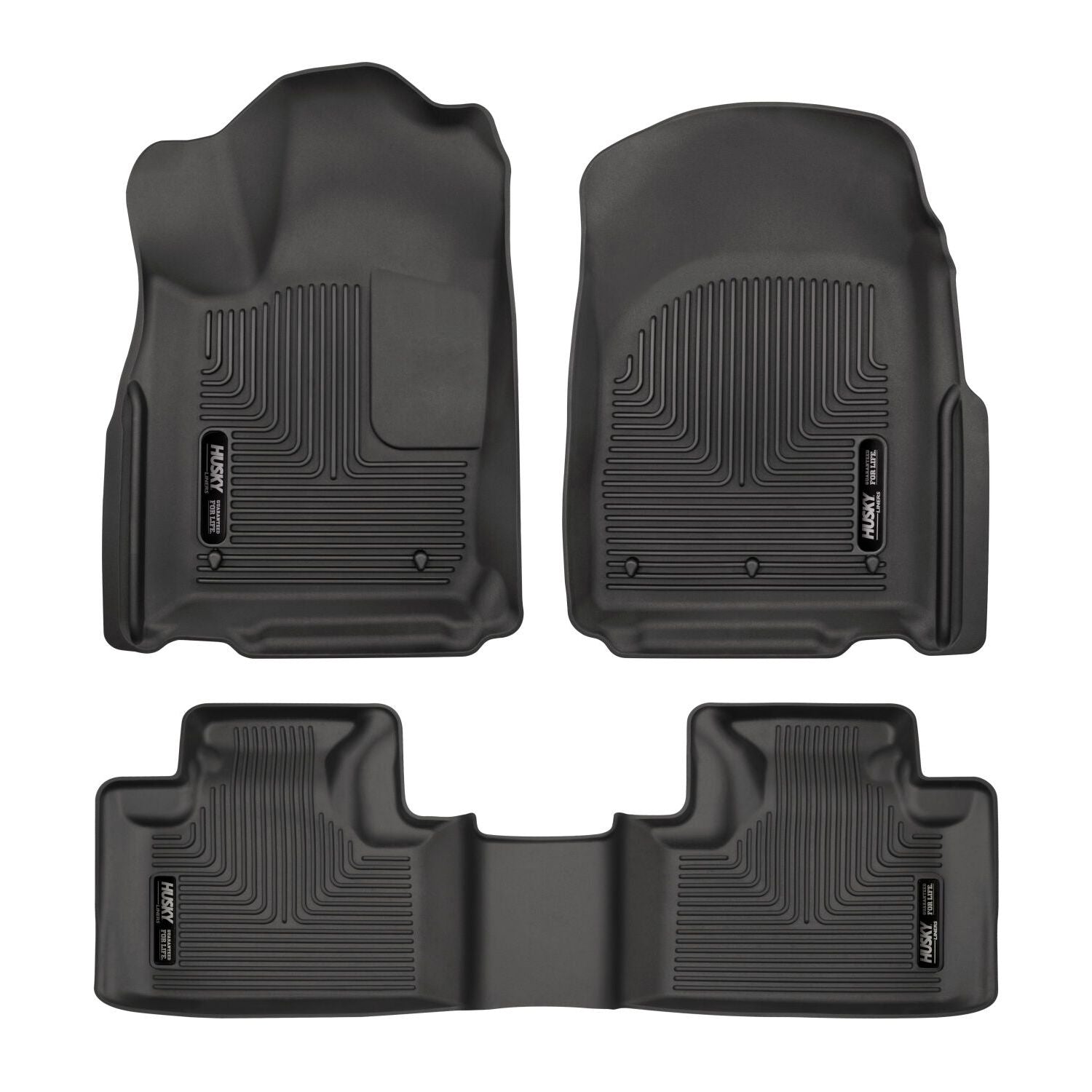 Husky Liners | Weatherbeater Front & 2nd Seat Floor Liners For 2011-2015 Dodge Durango, Jeep Grand Cherokee Husky Liners | 99051