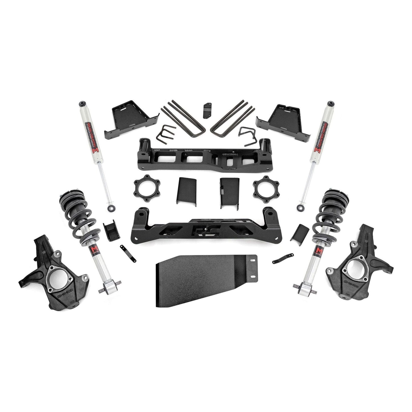 Rough Country M1 Struts w/M1 Rear Shocks 7.5 Inch Lift Kit I 26440