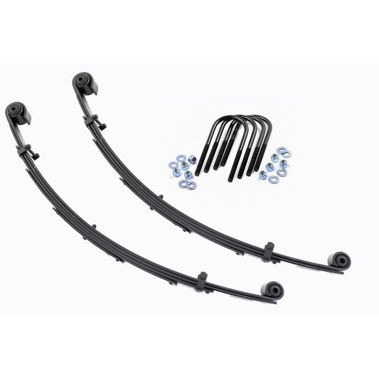 ROUGH COUNTRY Front Leaf Springs | 4" Lift | Pair | Ford Excursion/F-250 Super Duty/F-350 Super Duty 4WD | 8057Kit