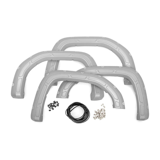 Rough Country GAN | Silver Ice Metallic Fender Flares I A-G11950-GAN