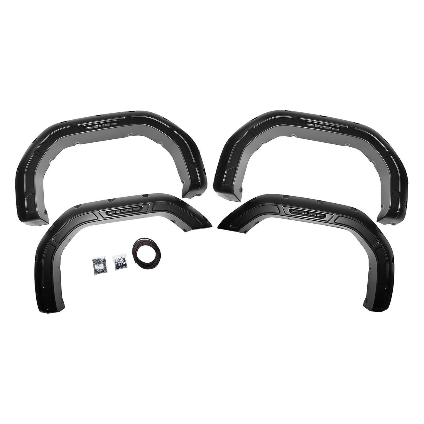 Rough Country Flat Black Fender Flares I A-G12011