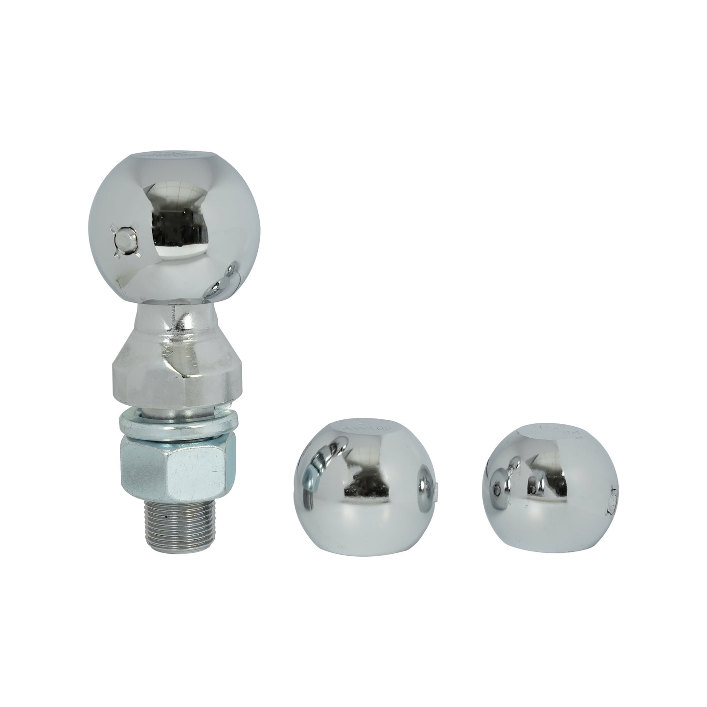 ENTHUZE| Interchangeable Trailer Ball Set, 1-7/8", 2" & 2-5/16" Balls, 1" X 2-1/4" Shank |ACTENT-110-007