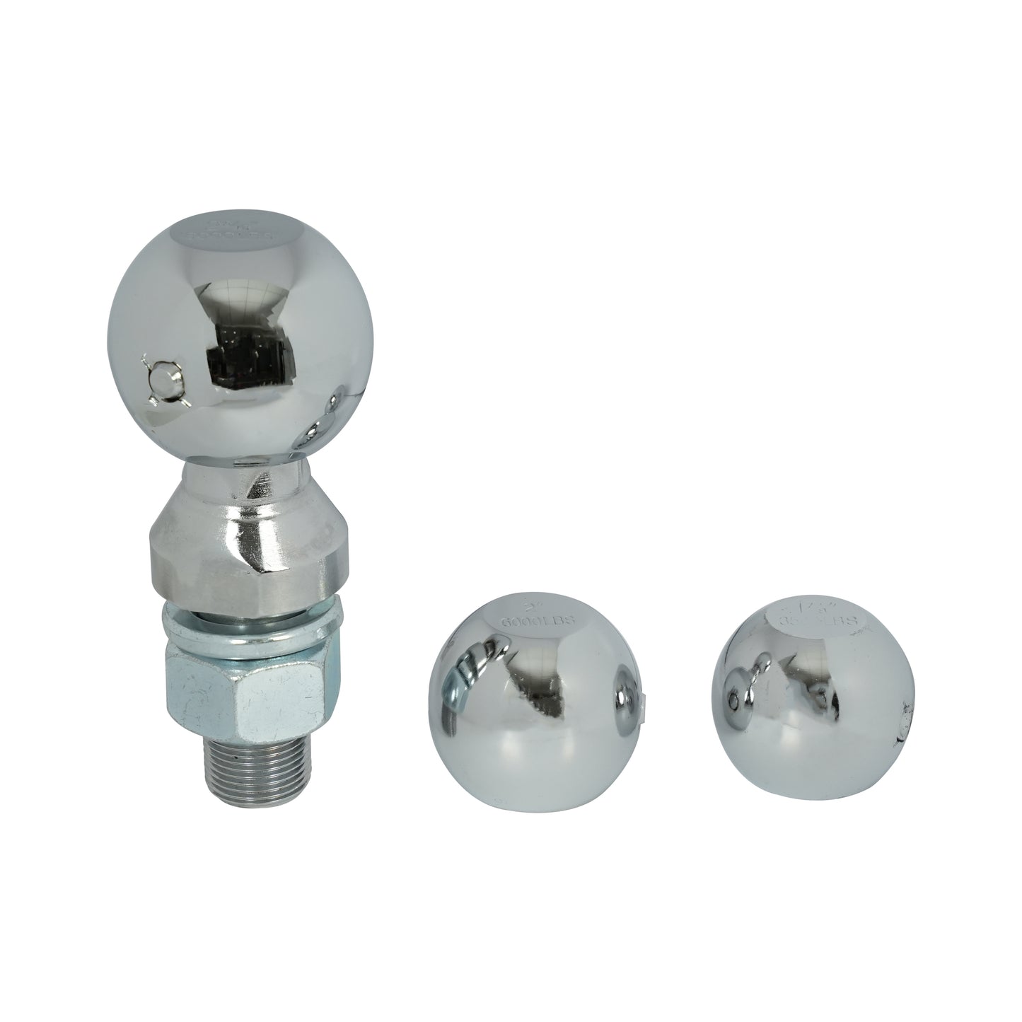 ENTHUZE| Interchangeable Trailer Ball Set, 1-7/8", 2" & 2-5/16" Balls, 1" X 2-1/4" Shank |ACTENT-110-007