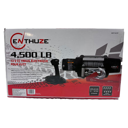 ENTHUZE| 4500Lb Atv/Utv Winch, Steel Rope |ACTENT7201P