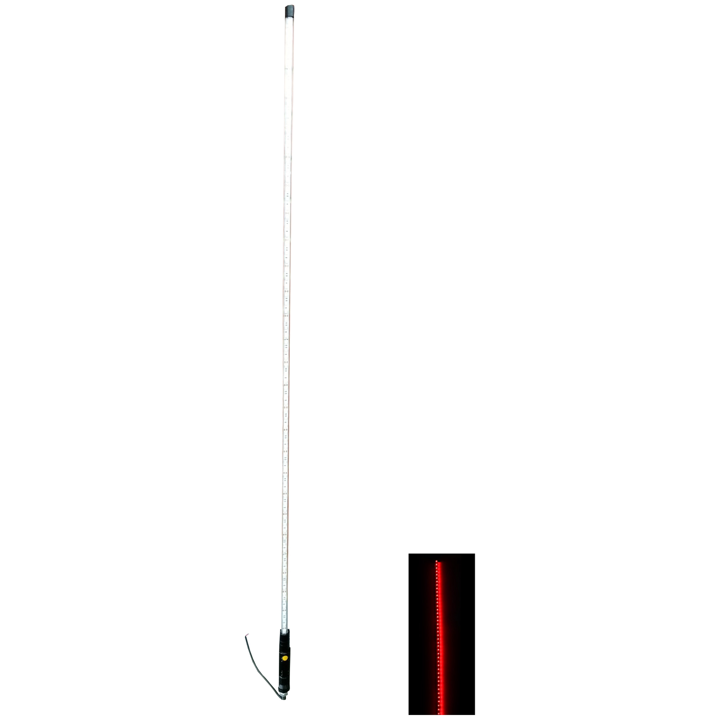 ENTHUZE|10Ft Fully Lit Red Flexible Led Whip |ACTENTWHIP10FULL-R