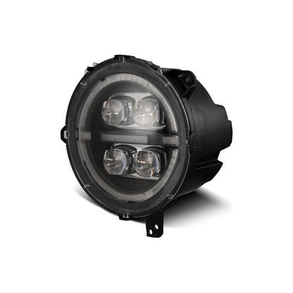 ALPHAREX NOVA-Series LED Projector Headlights Black for 18-24 Jeep Wrangler JL/Gladiator