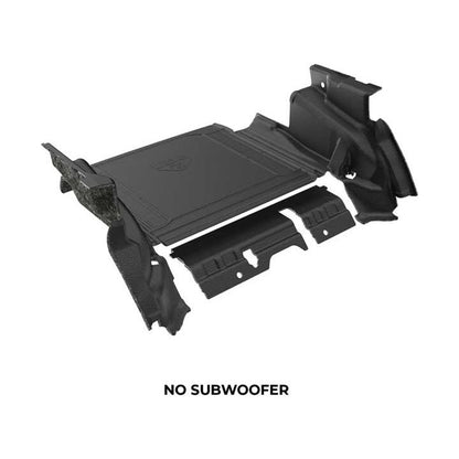 Armorlite 18-23 WRANGLER JLU 4DR CARGO SET CARGO MAT WHEELHOUSE COVERS NO SUBWOOFER MESA B1019612-BLK1-AA